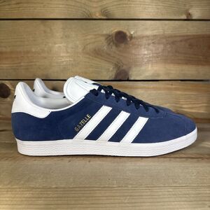 NEW Mens Size 11.5 Adidas Gazelle “Navy White” Low Top Lifestyle Sneakers BB5478